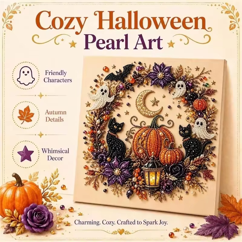 Resin Art Wall Decor - Kit de Arte com Pérolas Fantasma