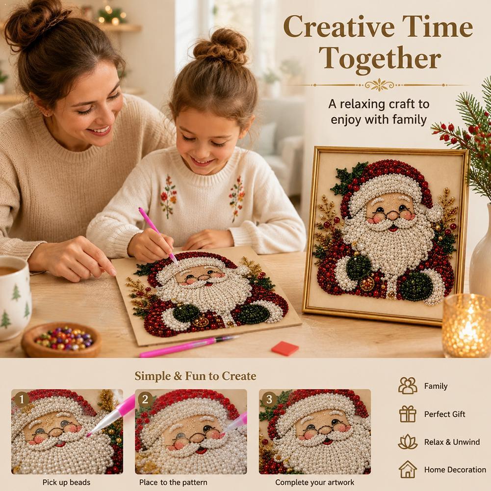 Resin Art Wall Decor - Kit de Arte com Pérolas DIY