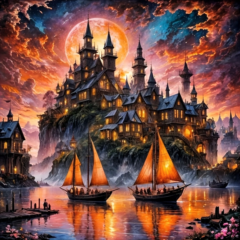 Resin Art Work - Kit de Pintura com Diamantes, Padrões