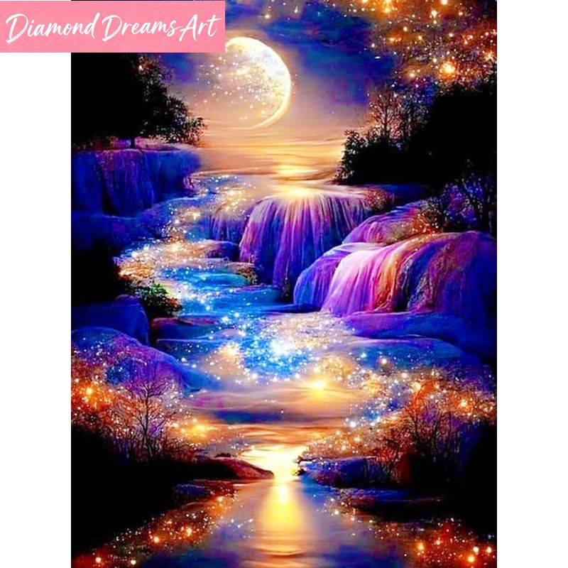 Resin Art Wall Decor - Pintura em Diamante Sem Moldura, DIY,