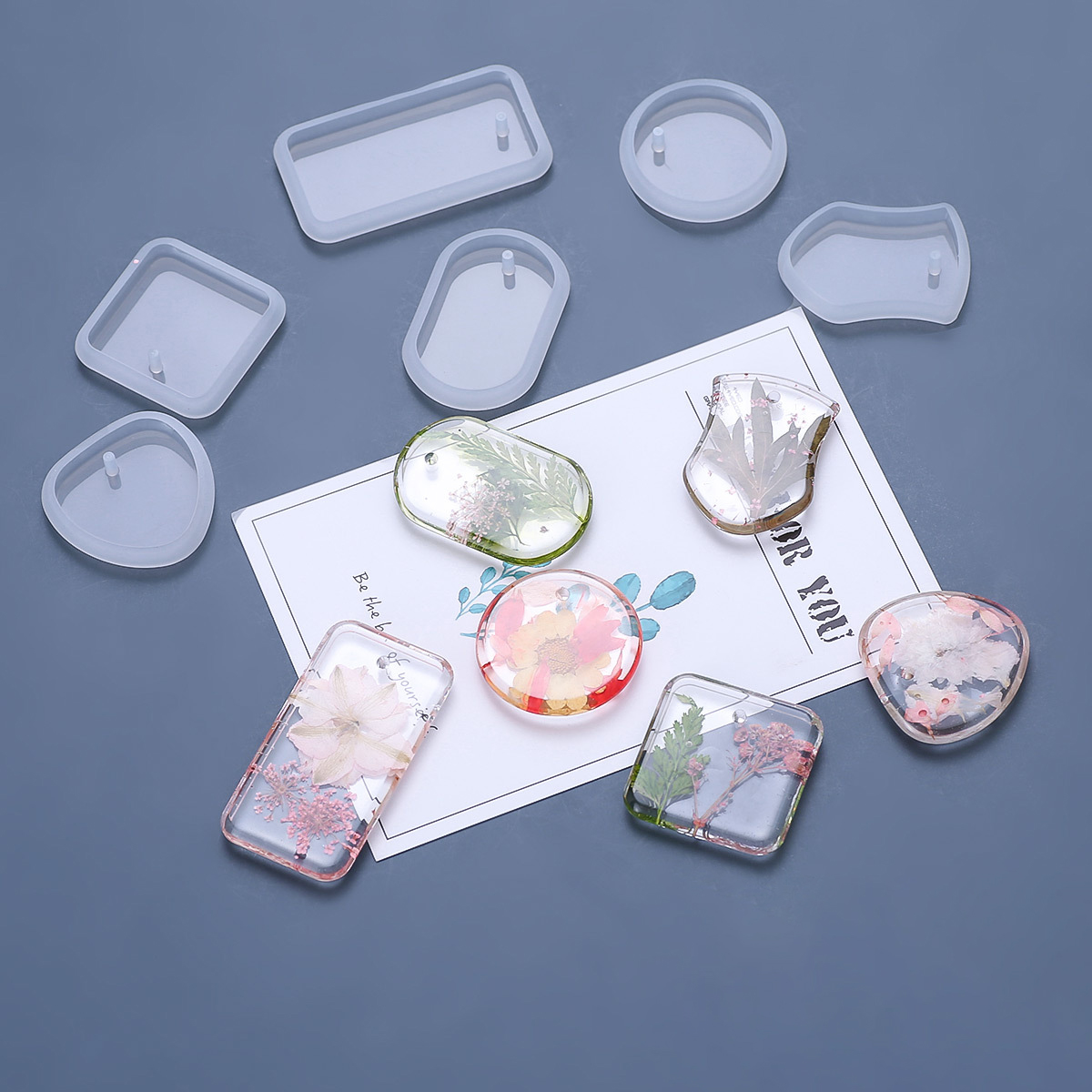 Resin Art Jewellery - 1/6/10pcs diy chaveiro pingente conjunto de