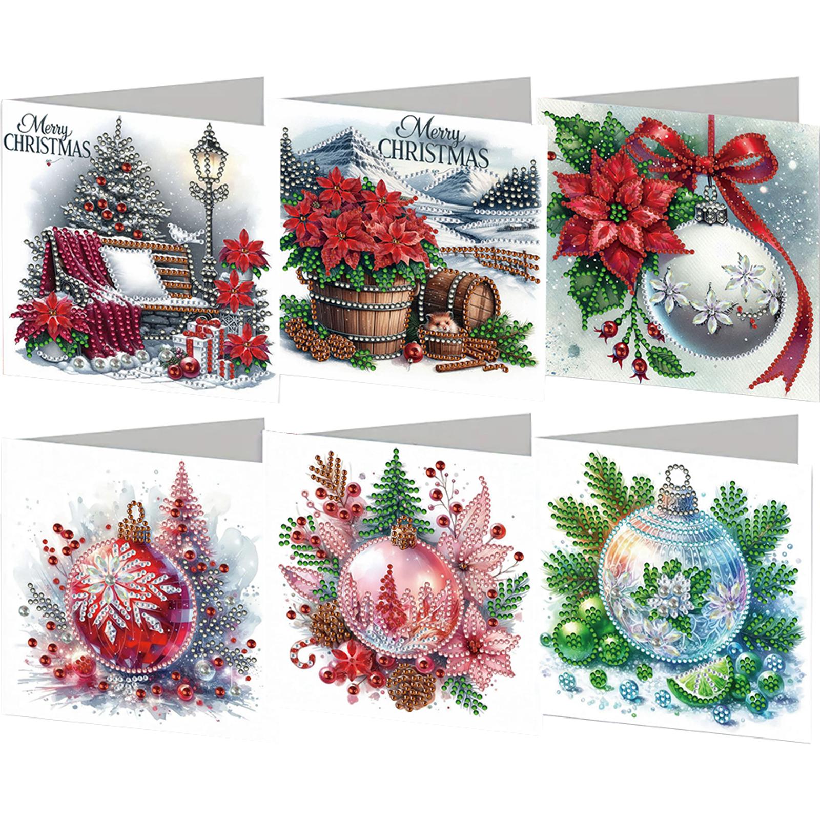 Xmas Resin Art - 6 pçs diy strass diamante arte
