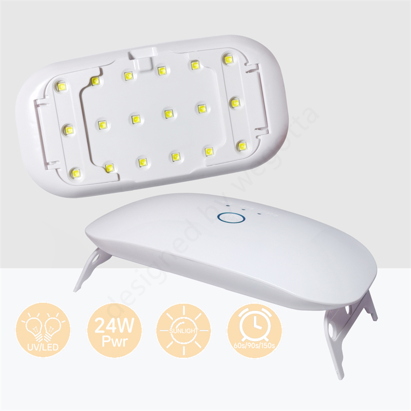 Uv Lamp Nail Resin - Lâmpada led uv recarregável usb 24w