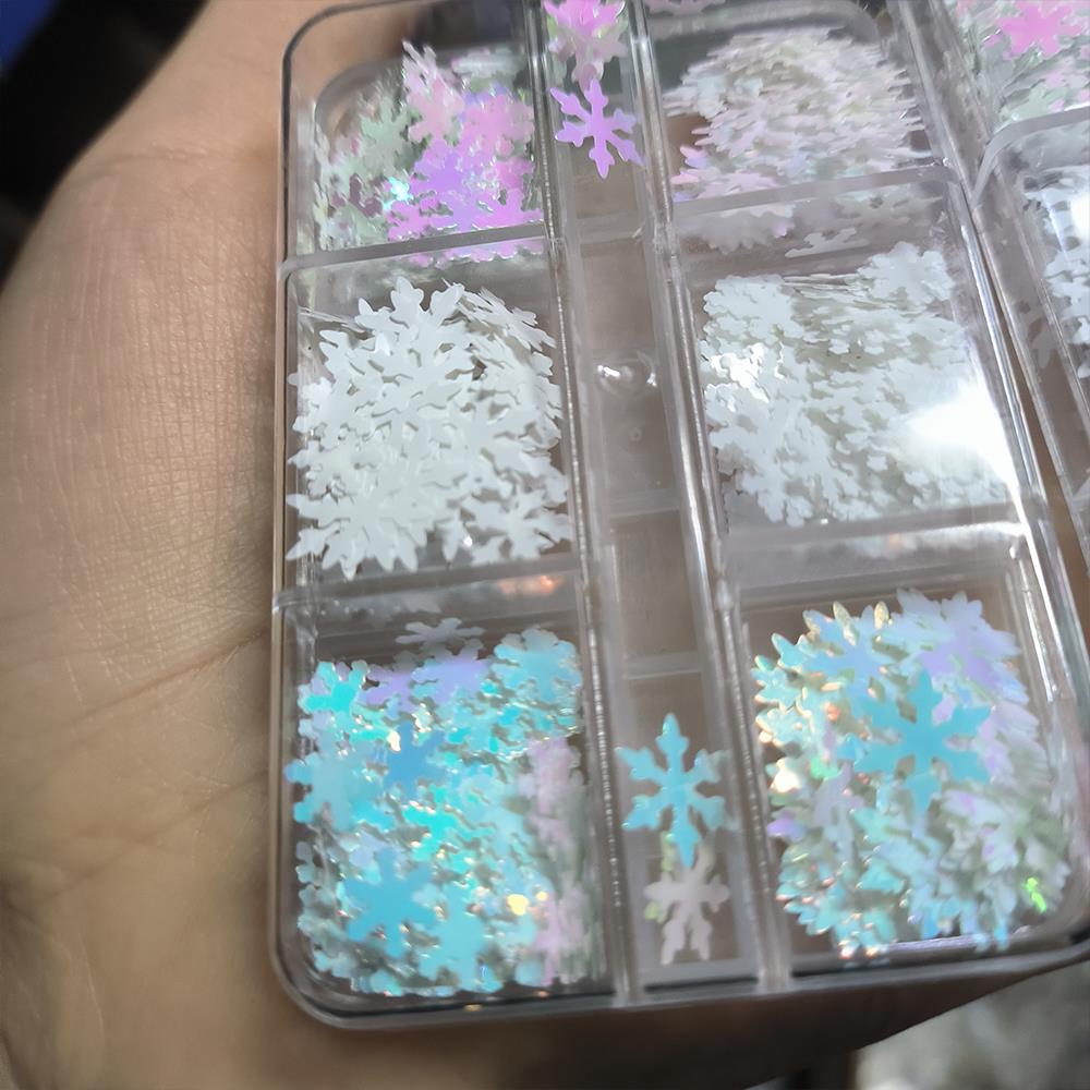 Xmas Resin Art - 6/12 grades 3d aurora flocos de