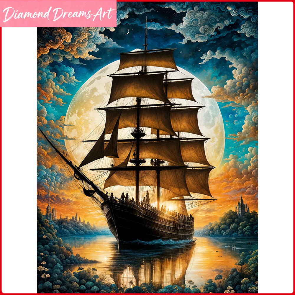Resin Art Wall Decor - Pintura Diamante Completa com Diamantes Quadrados