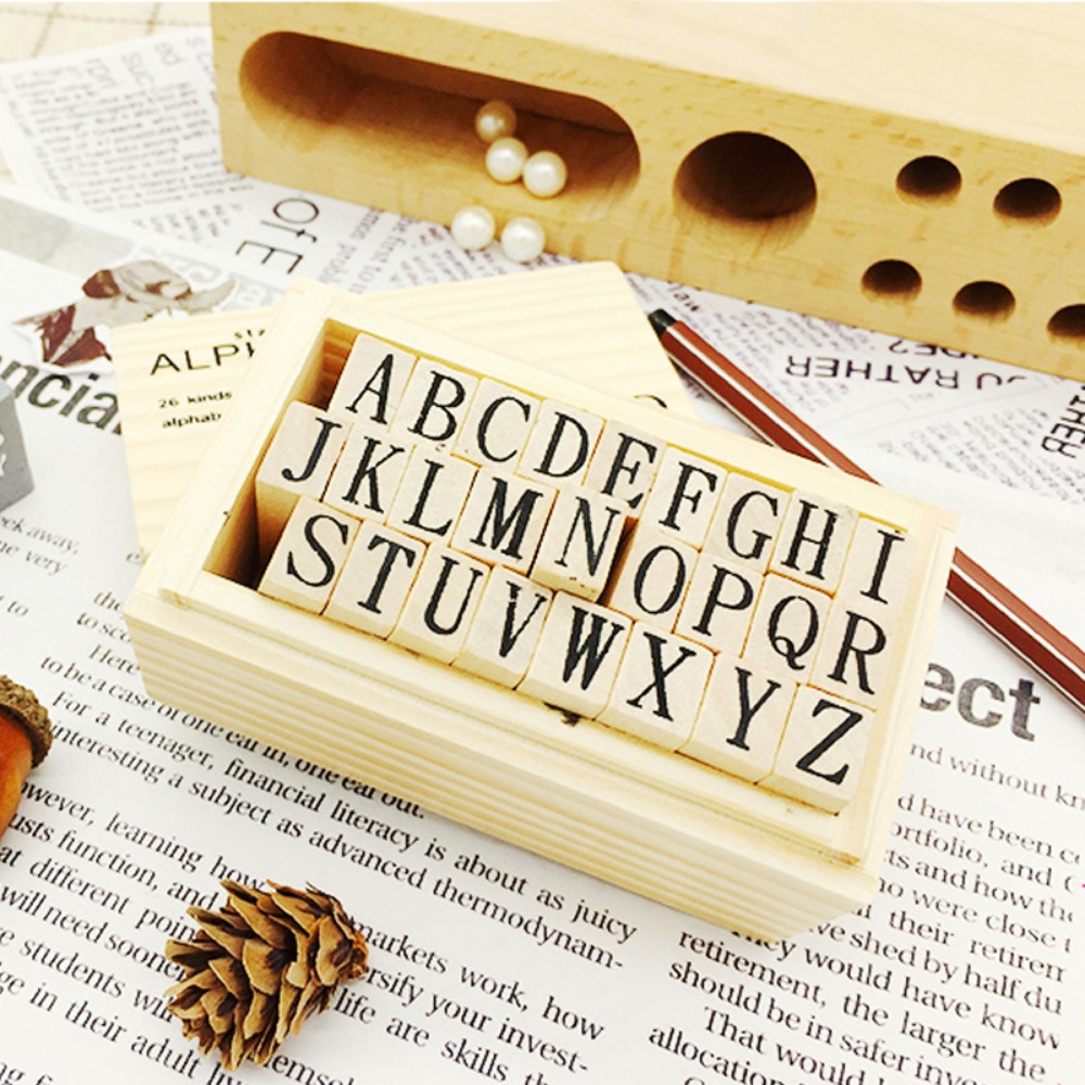 Resin Art Logo - Conjunto de carimbo de alfabeto e