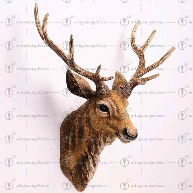 Resin Art Decor - Cabeça de Veado Falsa de 17