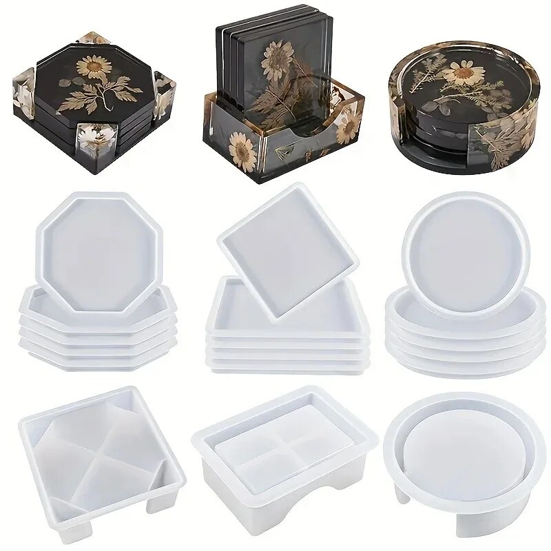 Resin Art Jewellery - Conjunto de moldes de resina de