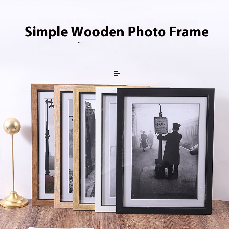 Resin Art Photo Frame - Moldura grande de madeira para pôsteres