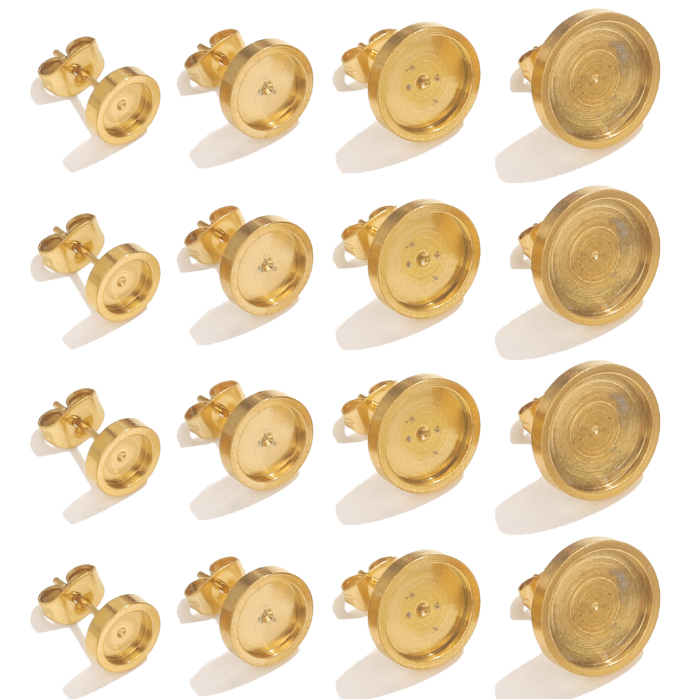 Resin Art Love - 10 pçs de aço inoxidável ouro