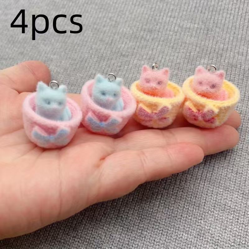 4 peças de pingente de gato em - Resin Art Love avaliação e preço