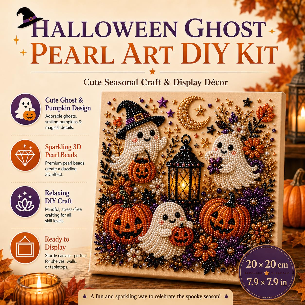 Kit de Arte com Pérolas Fantas - Resin Art Wall Decor avaliação e preço