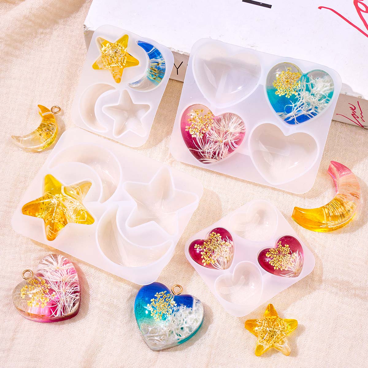 Molde de Silicone para Pingent - Resin Art Epoxy avaliação e preço
