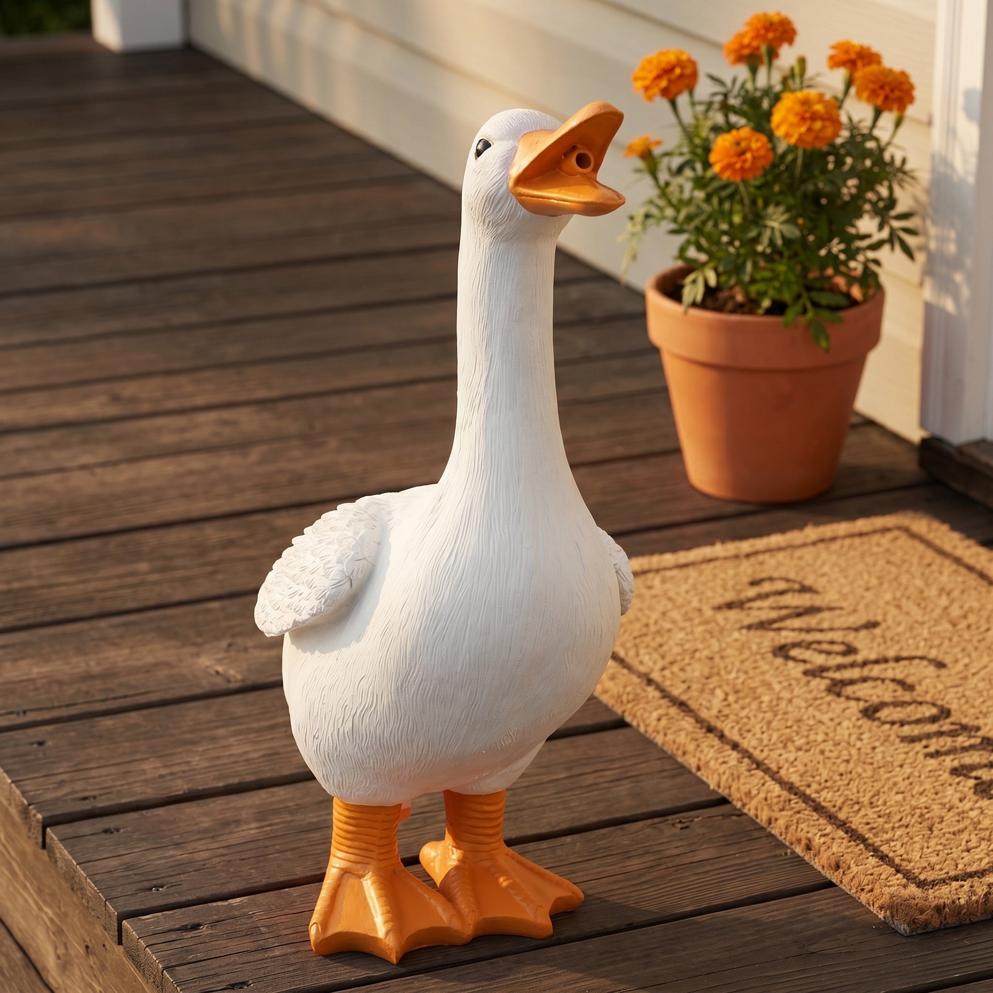 Estátua de Pato em Resina para - Resin Art Decor avaliação e preço