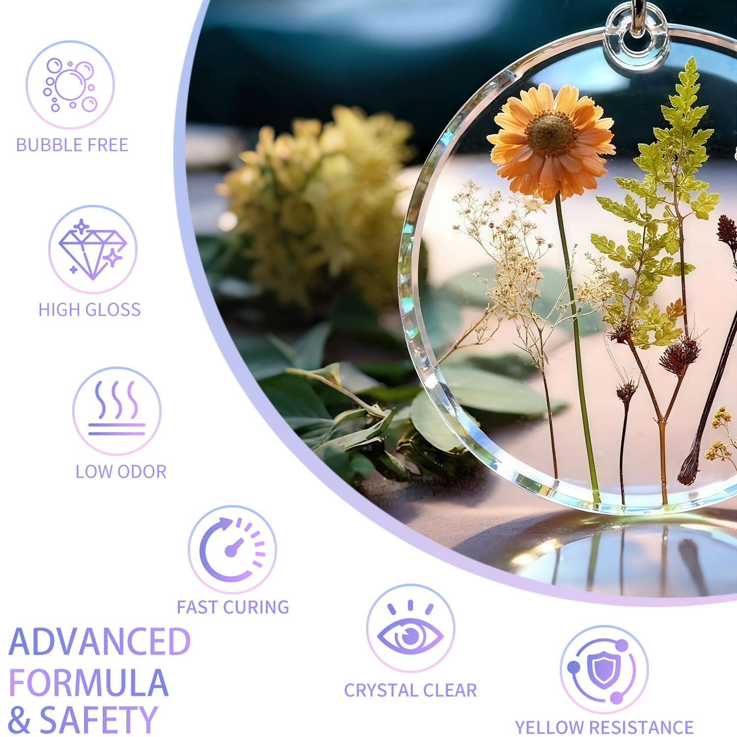 200g resina uv cristalino duro - Resin Art Epoxy avaliação e preço
