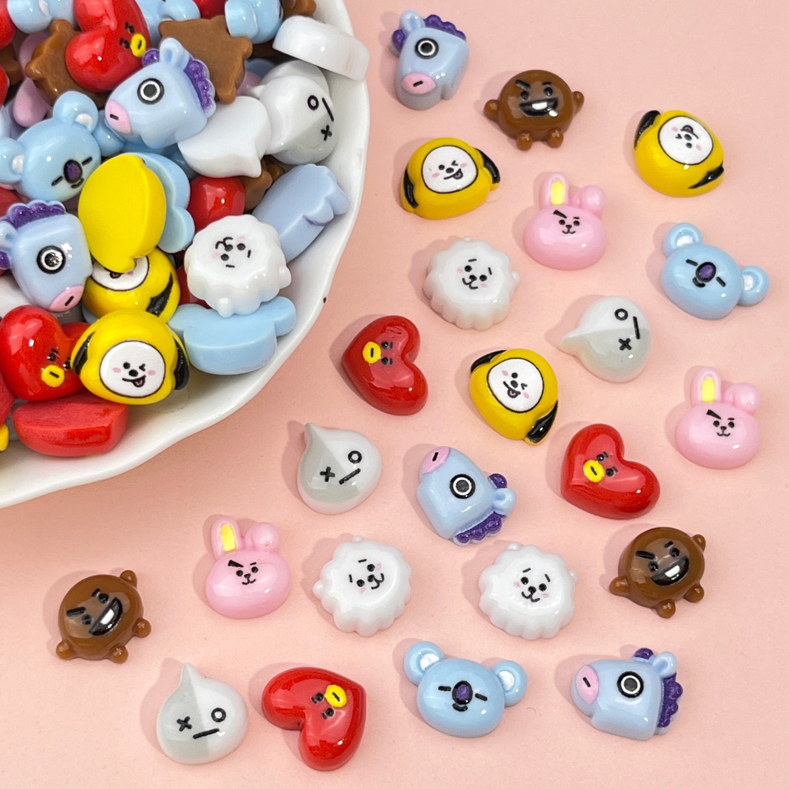 B T 21 Chimmy Koya RJ Shooky T - Resin Art Decor avaliação e preço