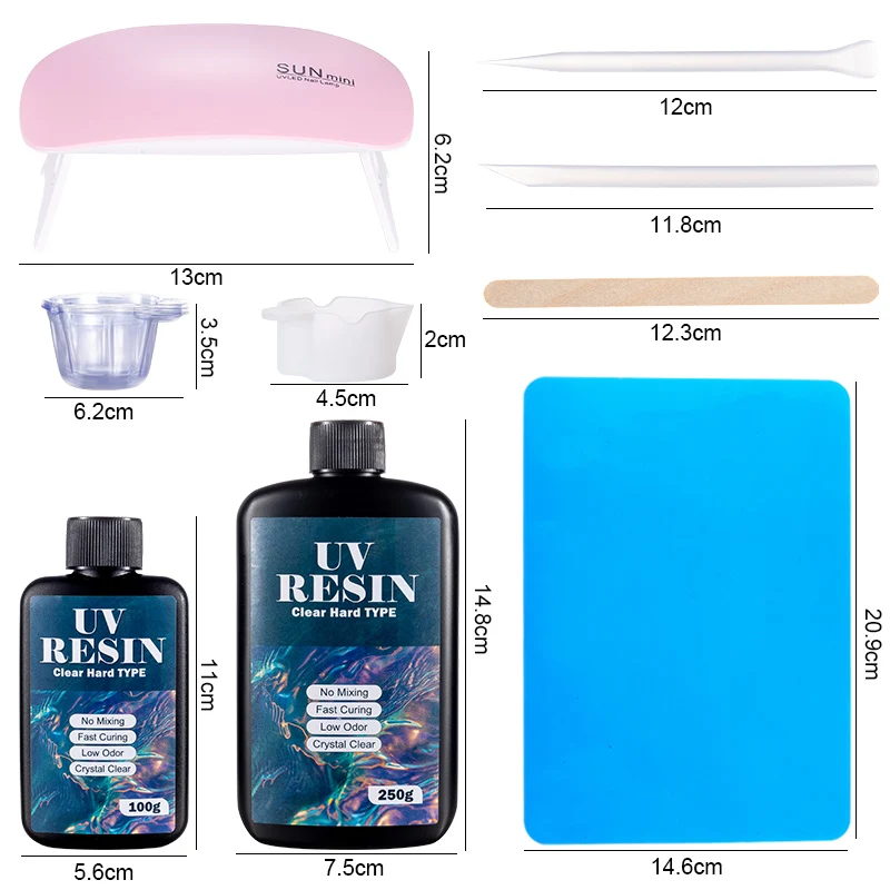 Kit de cola de resina uv dura, - Resin Art Jewellery avaliação e preço