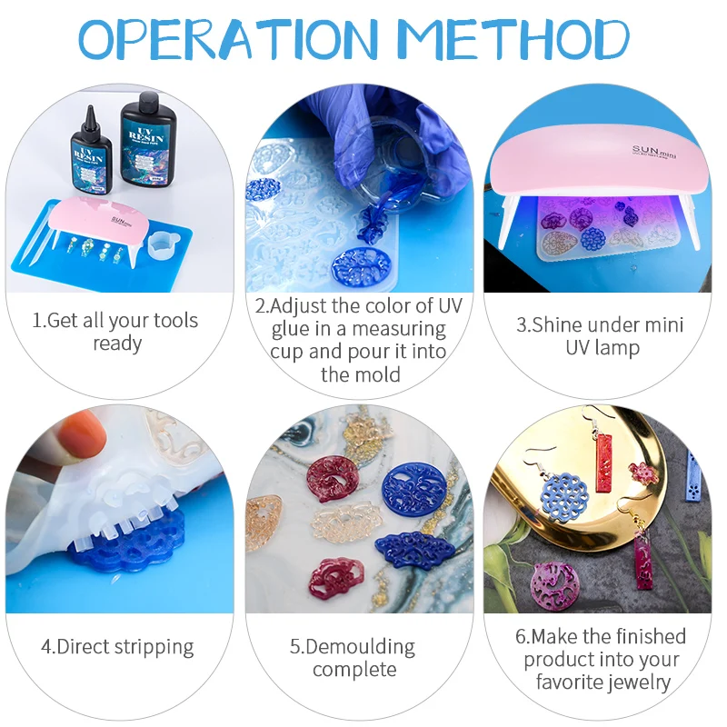 Kit de cola de resina uv dura, - Resin Art Jewellery avaliação e preço