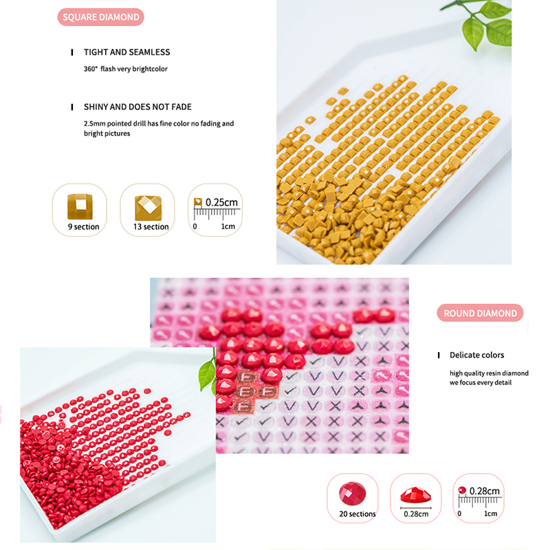 Pintura em Diamante Sem Moldur - Resin Art Wall Decor avaliação e preço