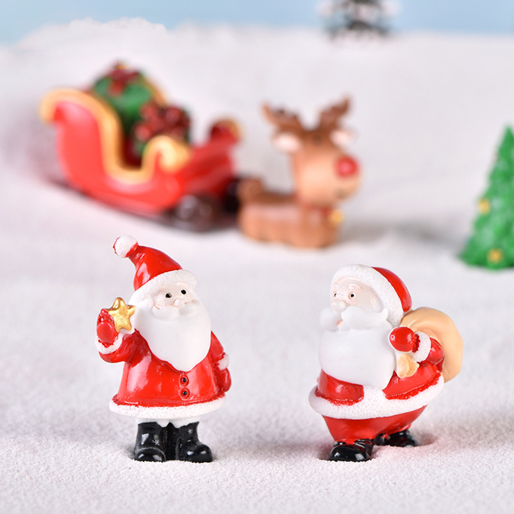 1pc resina papai noel ornament - Xmas Resin Art avaliação e preço