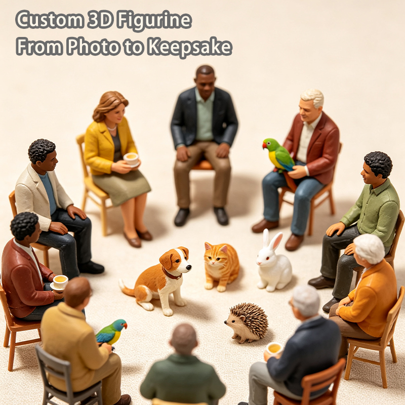 Figura 3D Personalizada, Bonec - Xmas Resin Art avaliação e preço