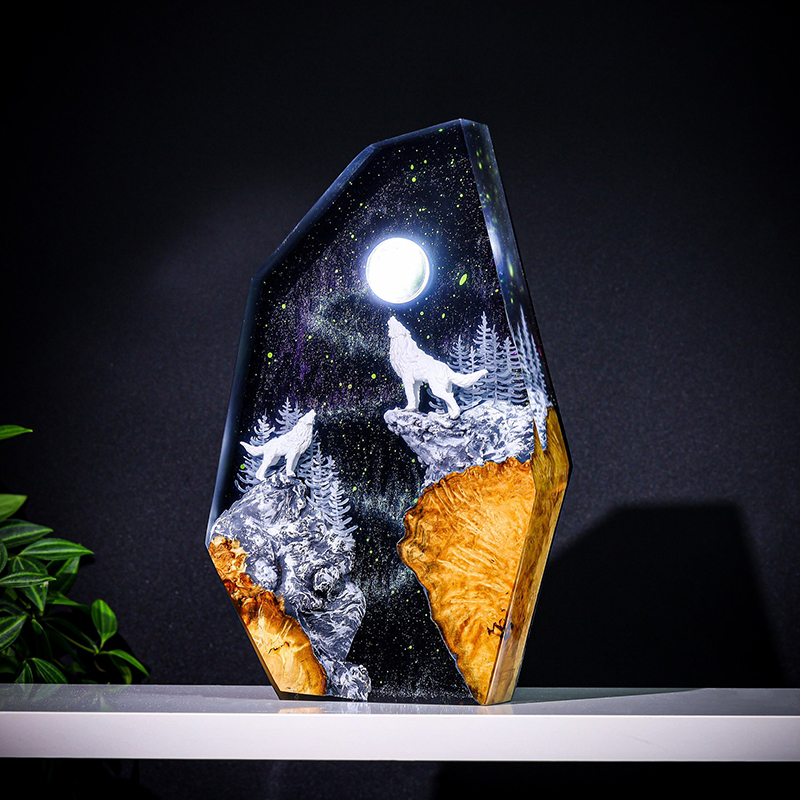Luminária de Mesa de Resina co - Resin Art Decor avaliação e preço