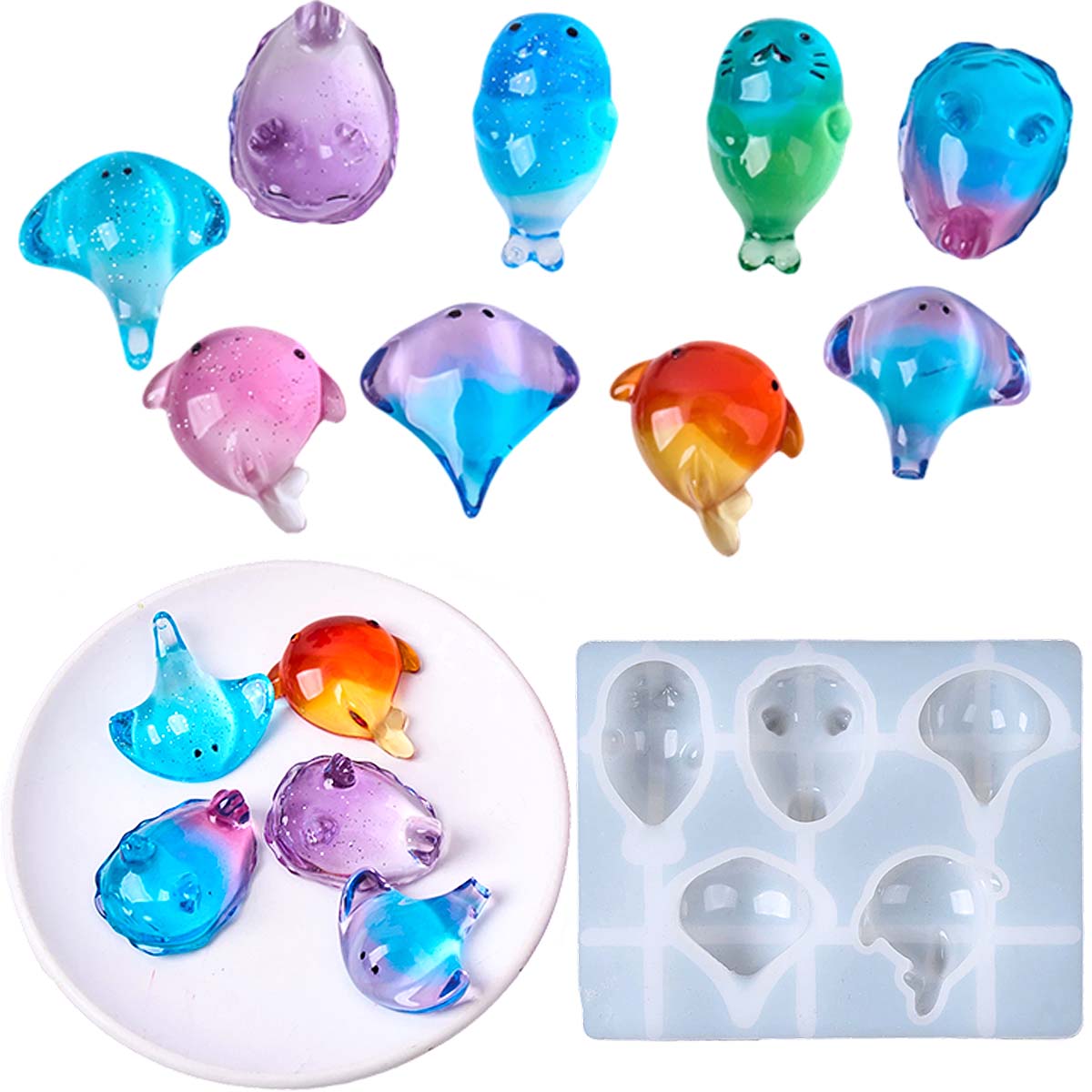 Molde de Silicone 3D de Raia M - Resin Art Epoxy avaliação e preço