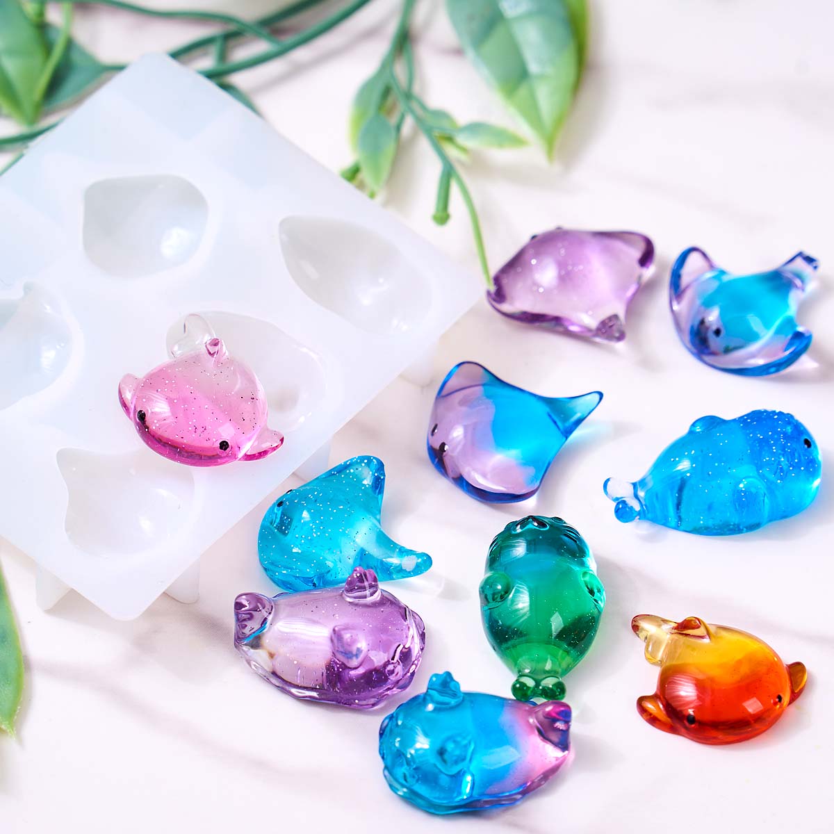 Molde de Silicone 3D de Raia M - Resin Art Epoxy avaliação e preço