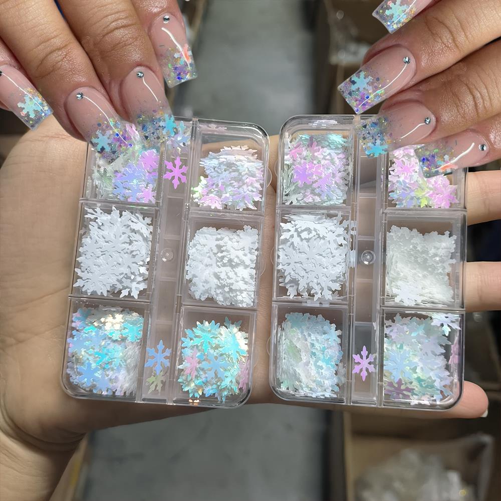 6/12 grades 3d aurora flocos d - Xmas Resin Art avaliação e preço