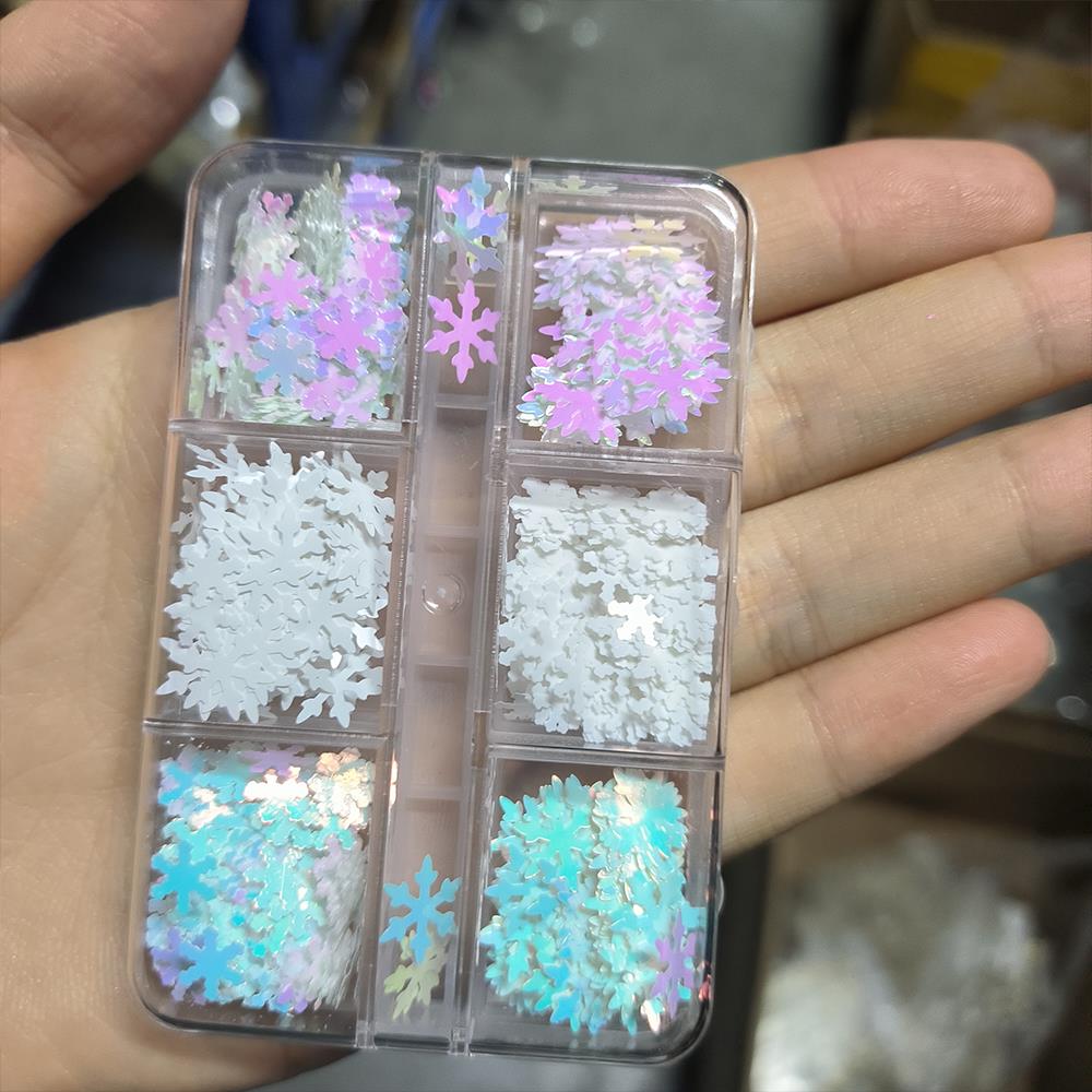 6/12 grades 3d aurora flocos d - Xmas Resin Art avaliação e preço