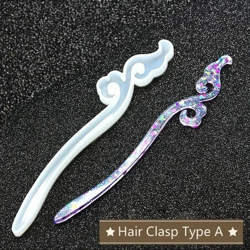 Novo transparente hairpin sili - Resin Art Love avaliação e preço
