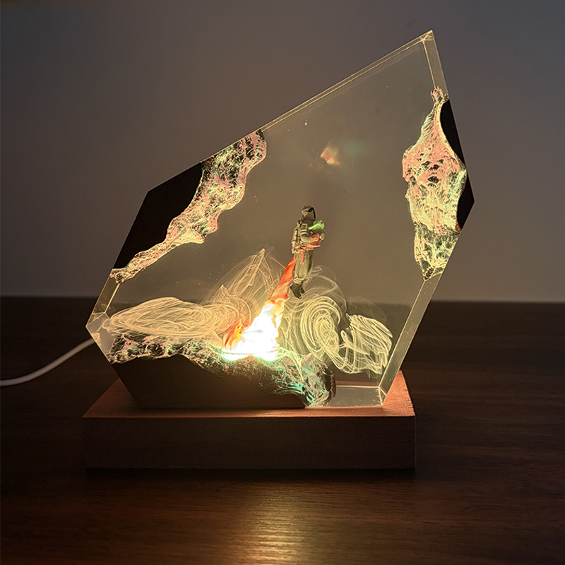 Luminária de Mesa de Resina co - Resin Art Decor avaliação e preço