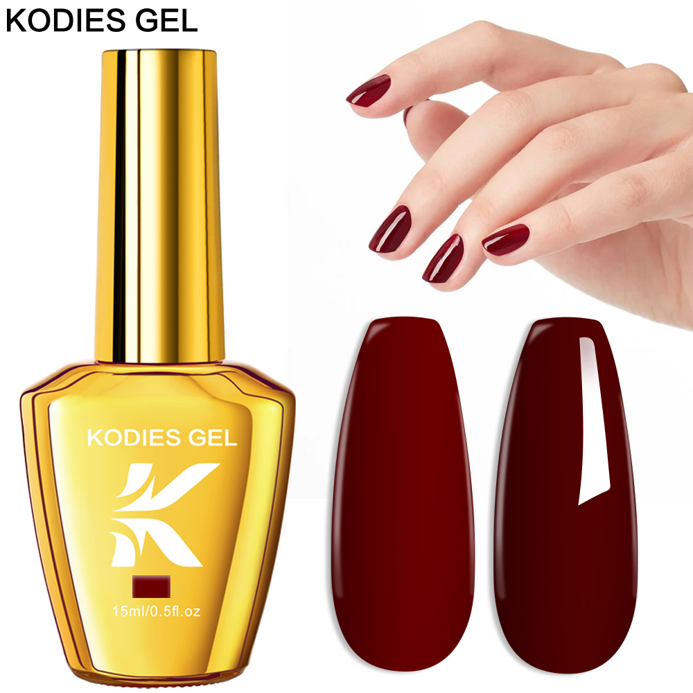 Kodies gel borgonha vermelho g - Uv Lamp Nail Resin avaliação e preço