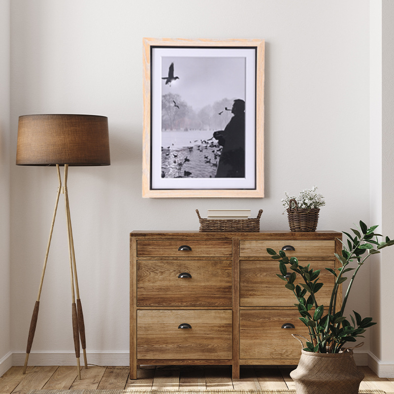Moldura grande de madeira para - Resin Art Photo Frame avaliação e preço