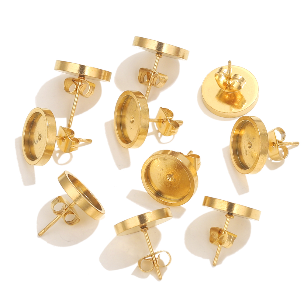 10 pçs de aço inoxidável ouro  - Resin Art Love avaliação e preço