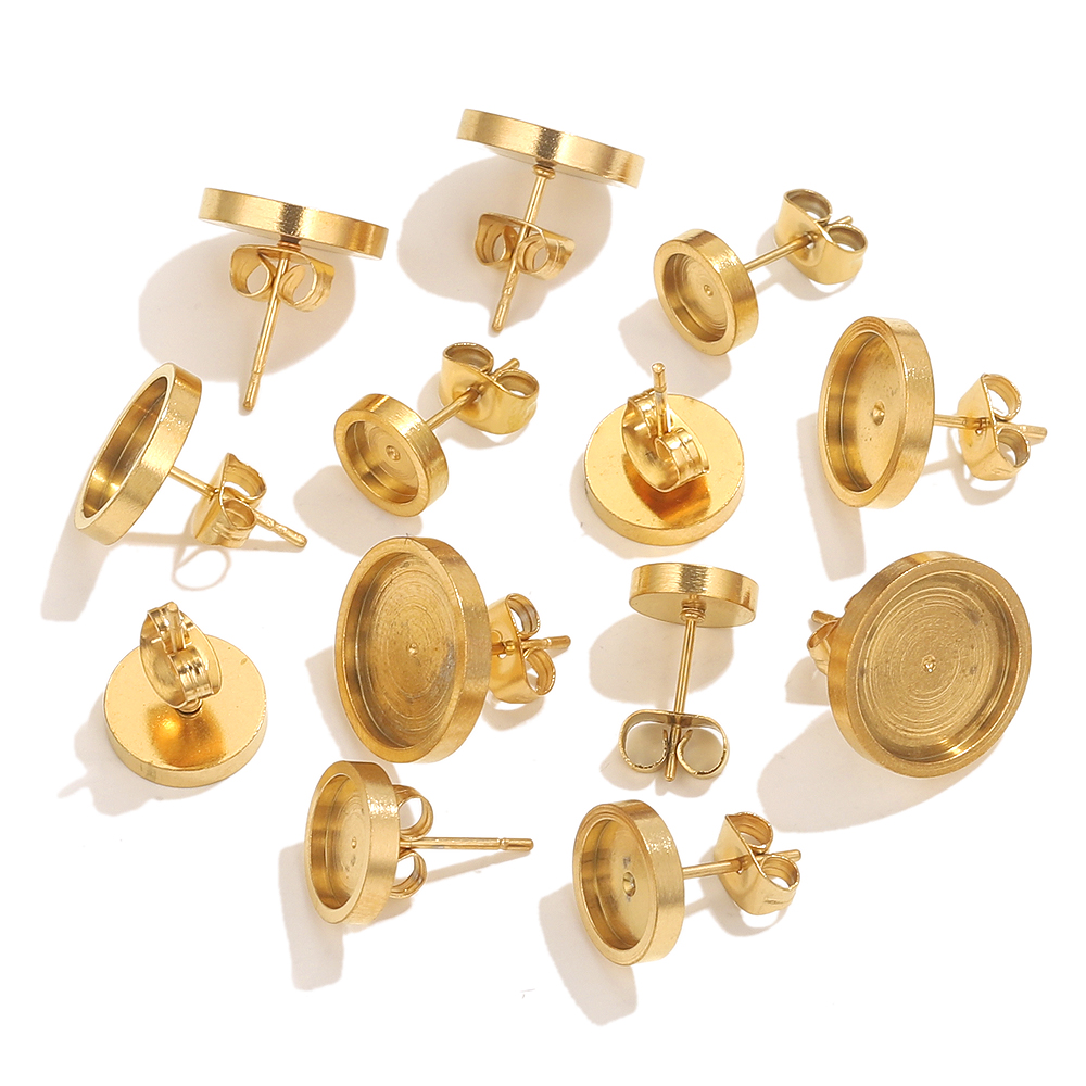 10 pçs de aço inoxidável ouro  - Resin Art Love avaliação e preço